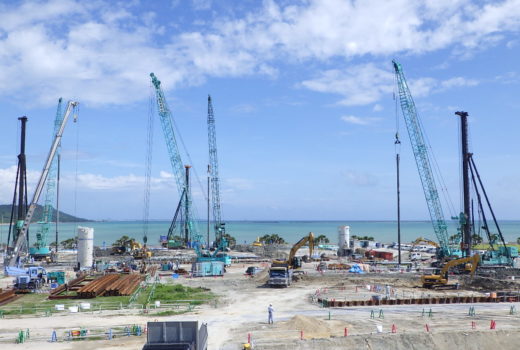 現場風景：沖縄うるまニューエナジー株式会社